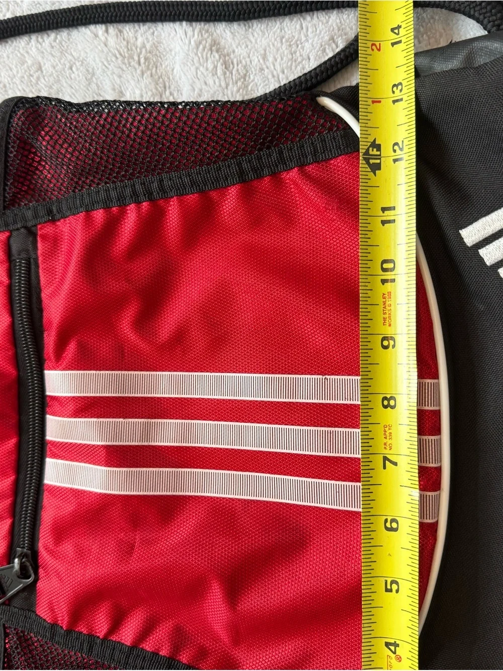 Adidas Alliance II Red Black Drawstring Backpack Sackpack‎ Gym Sports Bag